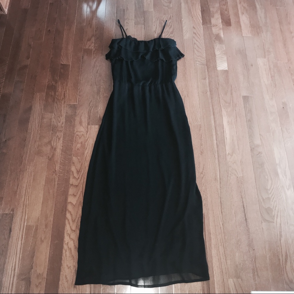 VELVET TORCH Silk Chiffon Maxi Dress